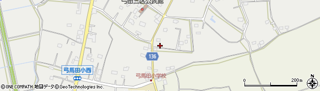 茨城県坂東市弓田2682周辺の地図