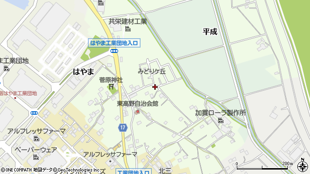 〒270-0211 千葉県野田市東高野の地図