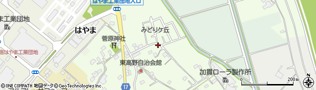 千葉県野田市東高野周辺の地図
