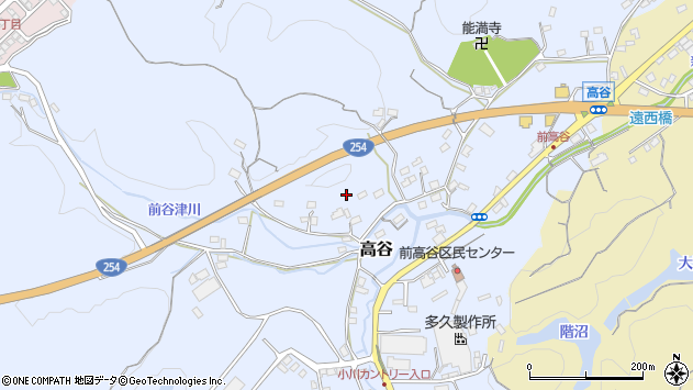 〒355-0311 埼玉県比企郡小川町高谷の地図