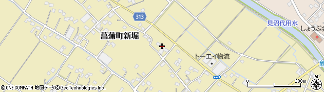 北根菖蒲線周辺の地図