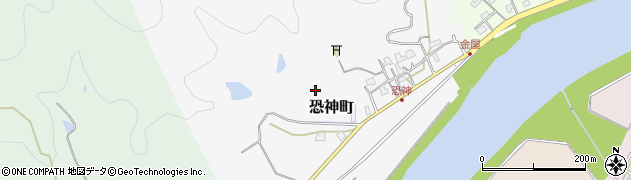 福井県福井市恐神町周辺の地図