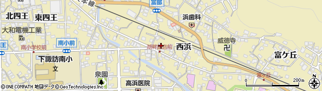 長野県諏訪郡下諏訪町6282-1周辺の地図