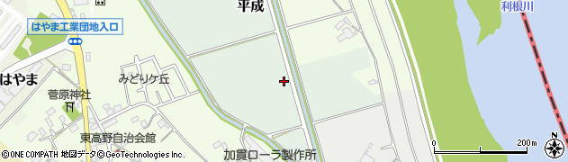 千葉県野田市平成周辺の地図