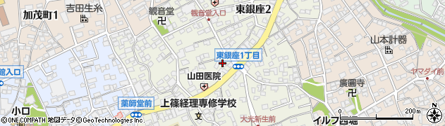 長野県岡谷市東銀座周辺の地図