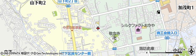 下山理容店郷田店周辺の地図