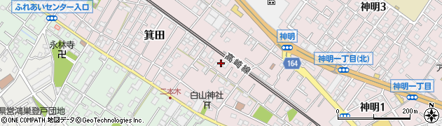 埼玉県鴻巣市箕田4152周辺の地図
