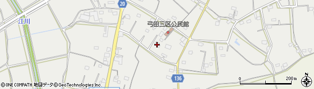 茨城県坂東市弓田2628周辺の地図