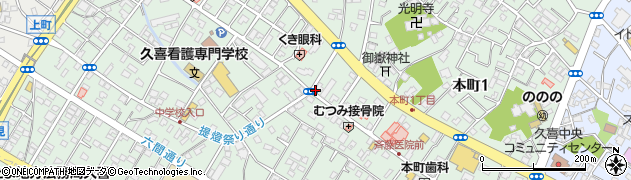 埼玉県久喜市本町周辺の地図