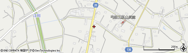茨城県坂東市弓田2659周辺の地図
