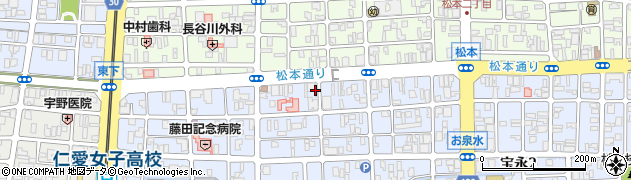 株式会社黒川クリーニング社　西松本店周辺の地図