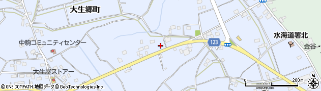 茨城県常総市大生郷町2804周辺の地図