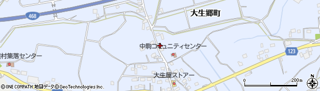 茨城県常総市大生郷町周辺の地図