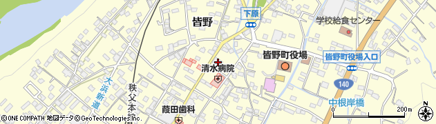 埼玉りそな銀行皆野支店 ＡＴＭ周辺の地図