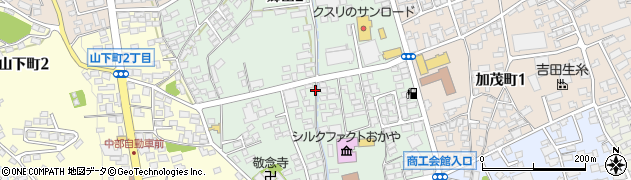 長野県岡谷市郷田周辺の地図