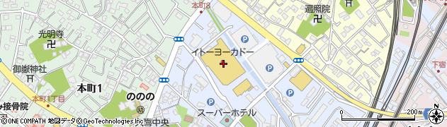 キャンドゥイトーヨーカドー久喜店周辺の地図