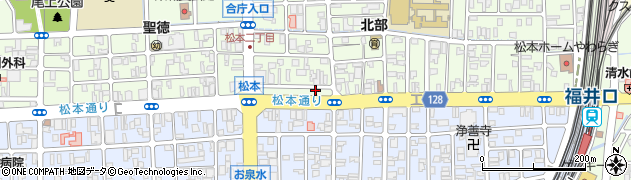 髪美人松本店周辺の地図