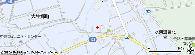 茨城県常総市大生郷町2811周辺の地図