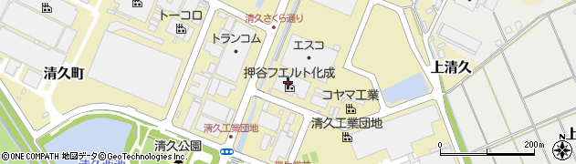 押谷フェルト化成株式会社　久喜工場周辺の地図