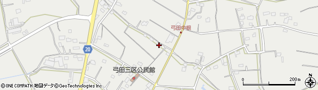 茨城県坂東市弓田2578周辺の地図