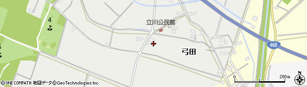 茨城県坂東市弓田4085周辺の地図
