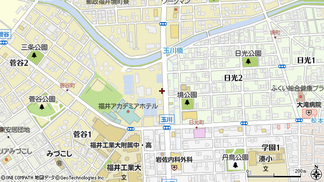 〒910-0034 福井県福井市菅谷の地図