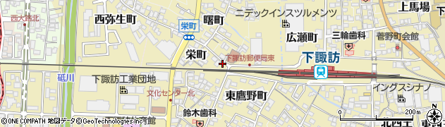 長野県諏訪郡下諏訪町栄町5038周辺の地図