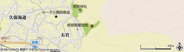 長野県下諏訪町（諏訪郡）関屋周辺の地図