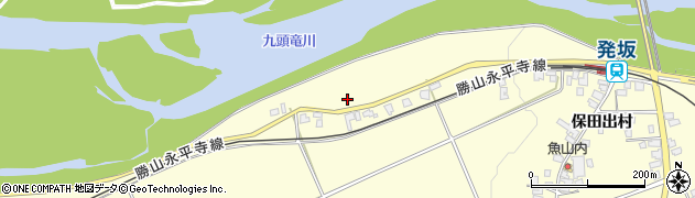 福井県勝山市鹿谷町保田出村周辺の地図