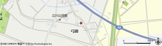 茨城県坂東市弓田3709周辺の地図