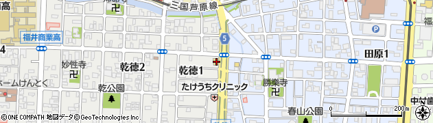 レンタルバイク福井周辺の地図