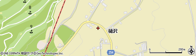 長野県岡谷市樋沢周辺の地図