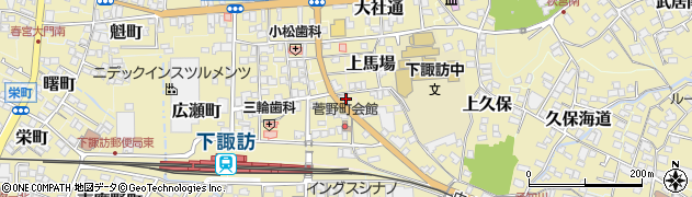 長野県諏訪郡下諏訪町5430周辺の地図