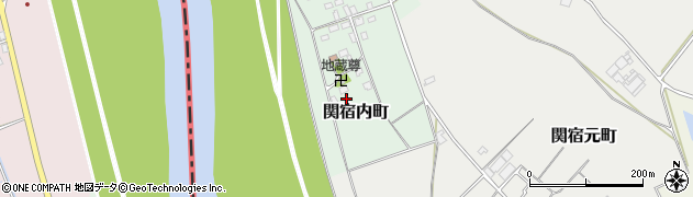 千葉県野田市関宿内町周辺の地図