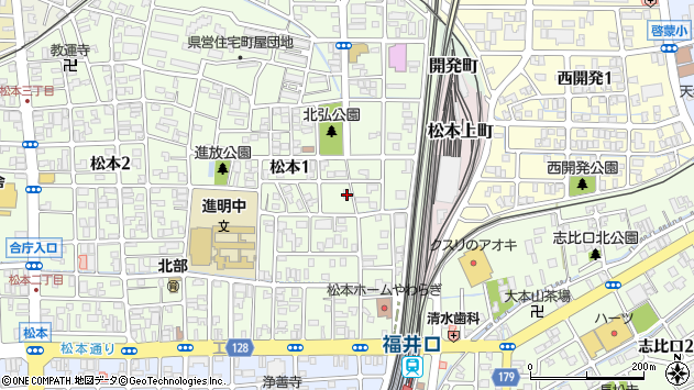 〒910-0003 福井県福井市松本の地図