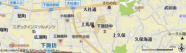 長野県諏訪郡下諏訪町5487周辺の地図
