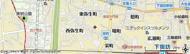 長野県諏訪郡下諏訪町栄町5241周辺の地図