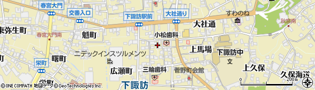 長野県諏訪郡下諏訪町5392周辺の地図
