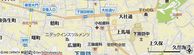 長野県諏訪郡下諏訪町5392-1周辺の地図