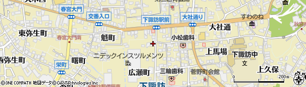 長野県諏訪郡下諏訪町5380-1周辺の地図