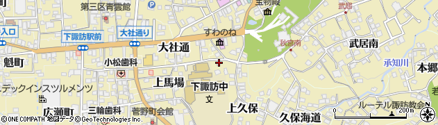 長野県諏訪郡下諏訪町5555周辺の地図