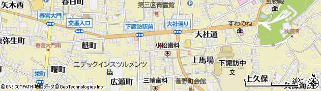 長野県諏訪郡下諏訪町5511周辺の地図