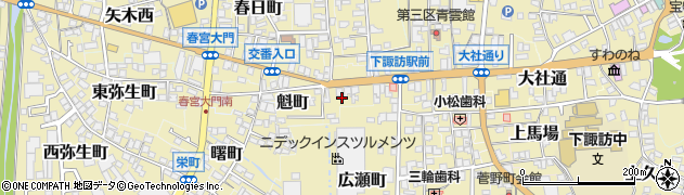 長野県諏訪郡下諏訪町5369周辺の地図