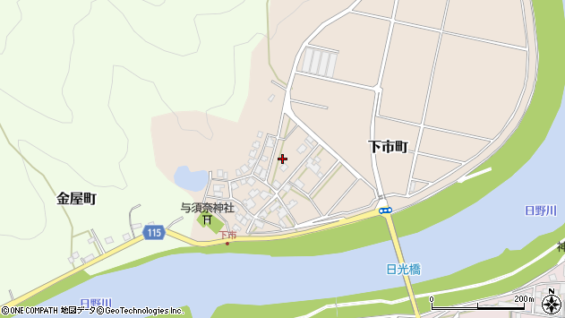 〒918-8062 福井県福井市下市町の地図