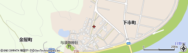 福井県福井市下市町周辺の地図