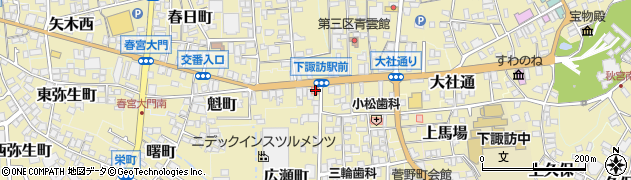 長野県諏訪郡下諏訪町5500周辺の地図