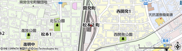 福井県福井市松本上町周辺の地図