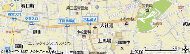 長野県諏訪郡下諏訪町5523-1周辺の地図