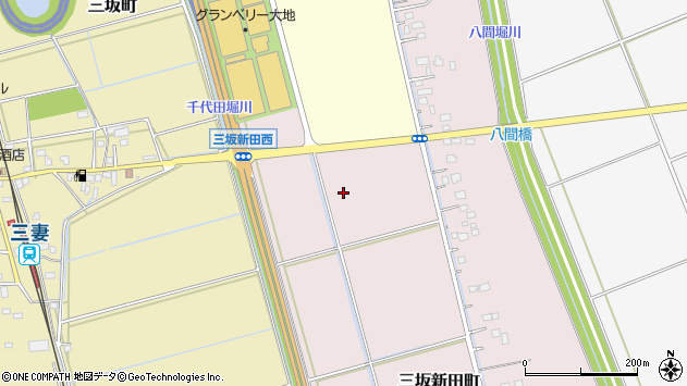 〒300-2507 茨城県常総市三坂新田町の地図