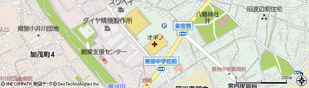 有限会社北沢クリーニング工場　オギノ岡谷店周辺の地図